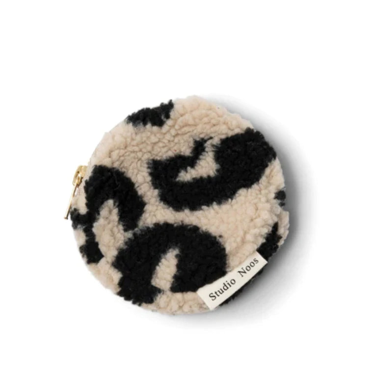 Studio Noos Teddy Coin Purse in Holy Cow Print