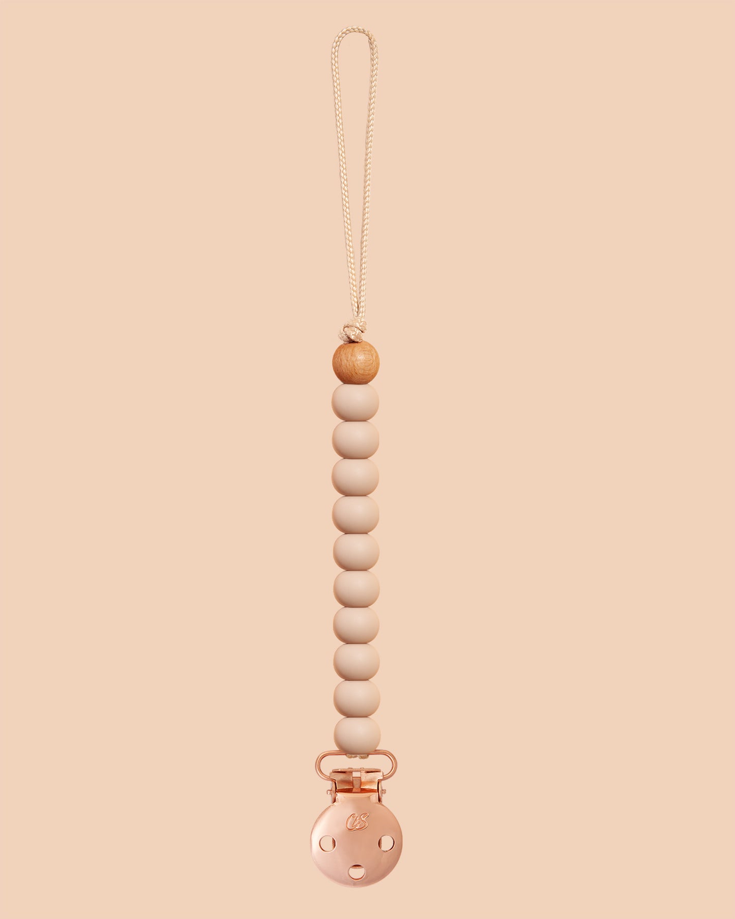 Sienna Oatmeal Dummy Clip in Rose Gold