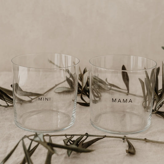 Mini & Mama Drinking Glasses